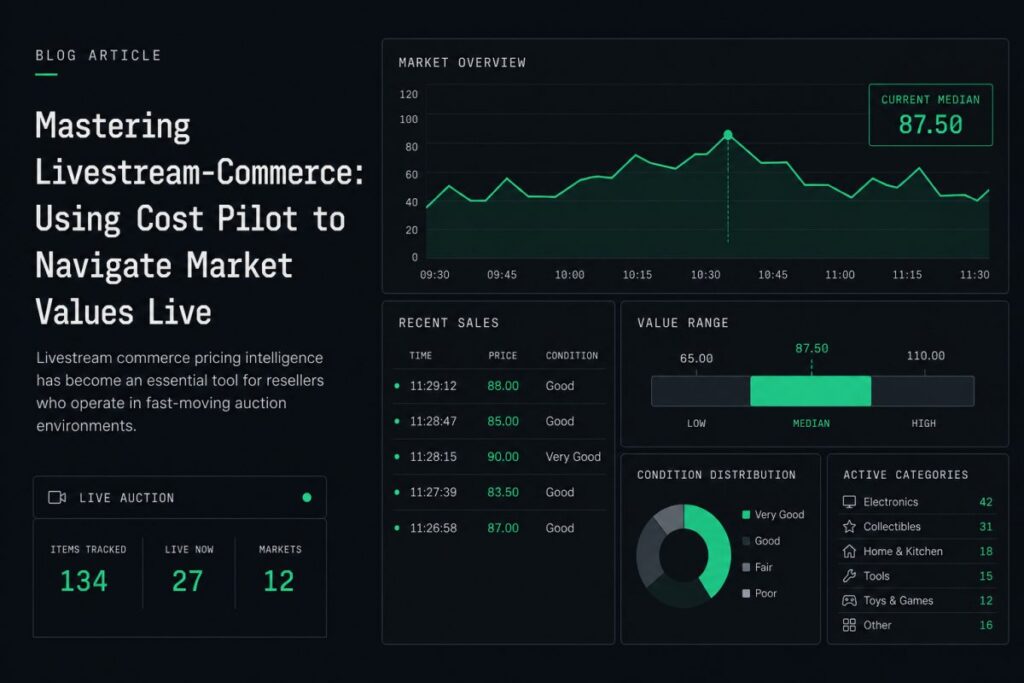Mastering Livestream-Commerce: Using Cost Pilot to Navigate Market Values Live
