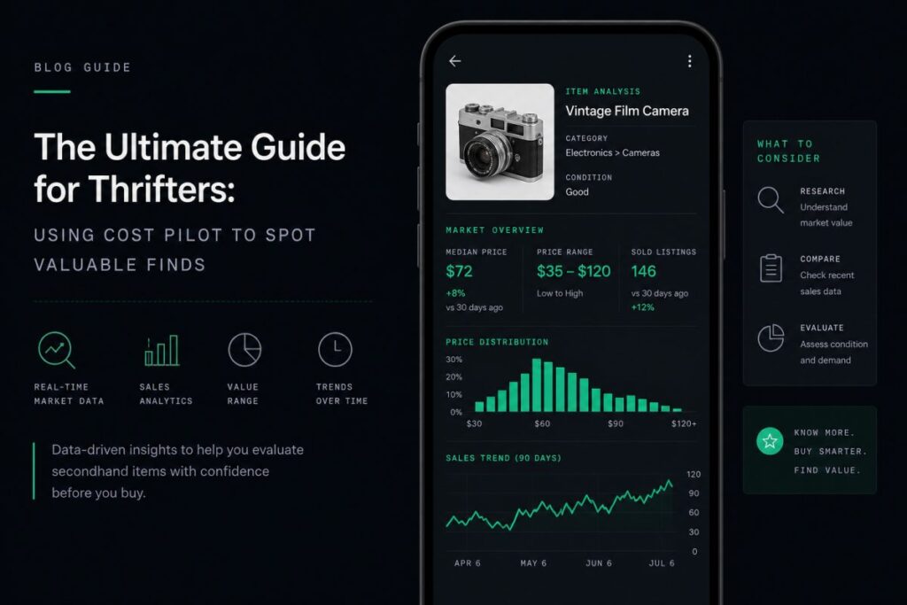 The Ultimate Guide for Thrifters: Using Cost Pilot to Spot Valuable Finds