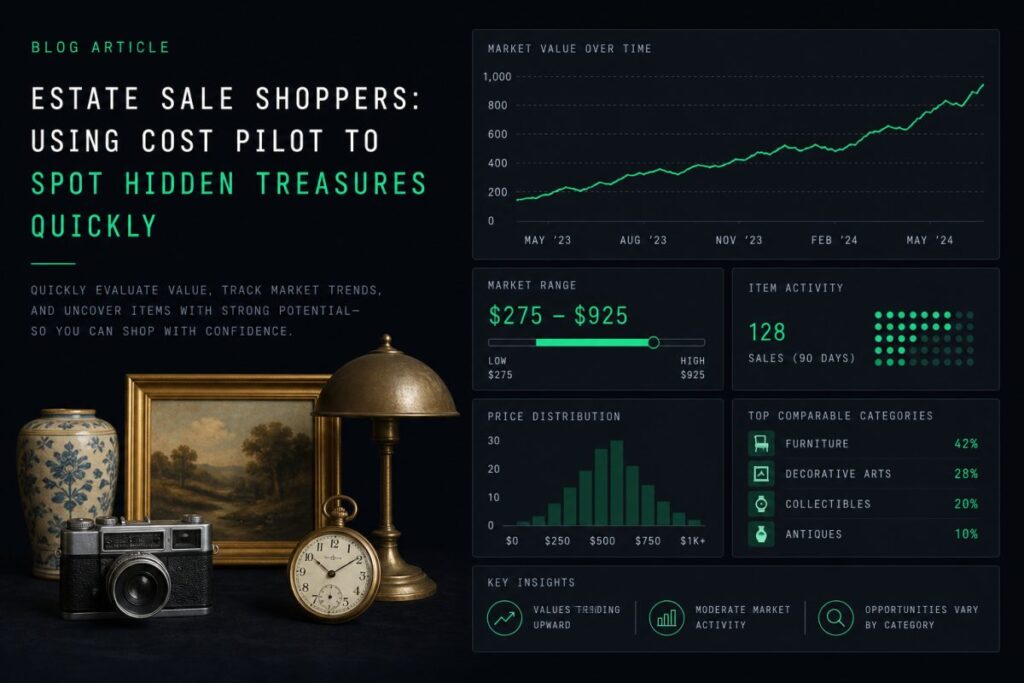 Estate Sale Shoppers: Using Cost Pilot to Spot Hidden Treasures Quickly